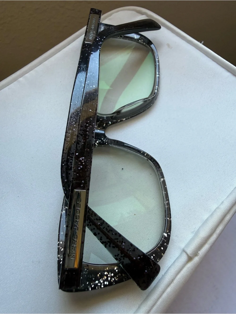 Marc Jacobs MARC 428 Glitter Eyeglass Frames Rx Glasses Black Silver